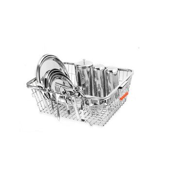OPR Stainless Steel Dish Drainer Basket for Kitchen Utensils/Plates Dish Drying Rack/Bartan Basket