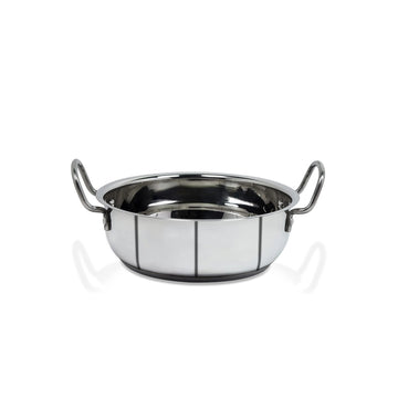 OPR Stainless Steel Kadai without Induction for Kitchen