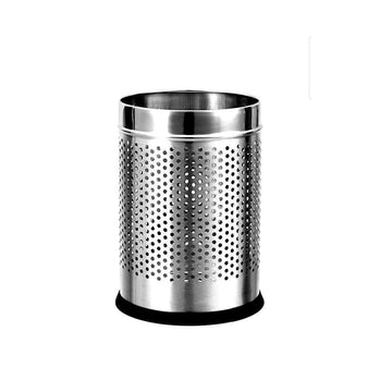 OPR Stainless Steel Dustbin Open Perforated Dustbin Without Lid