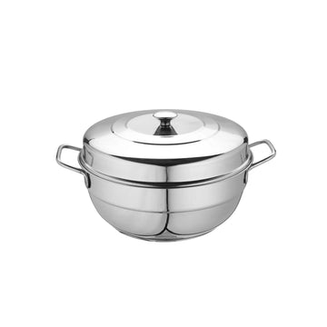 OPR Stainless Steel Induction Bottom Multi Kadhai with3 Different Trays