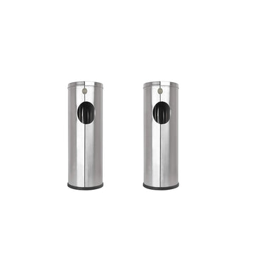 OPR Stainless Steel Ash Can Dustbin for Home,Office,Kitchen Combo (15 & 20 Liter)