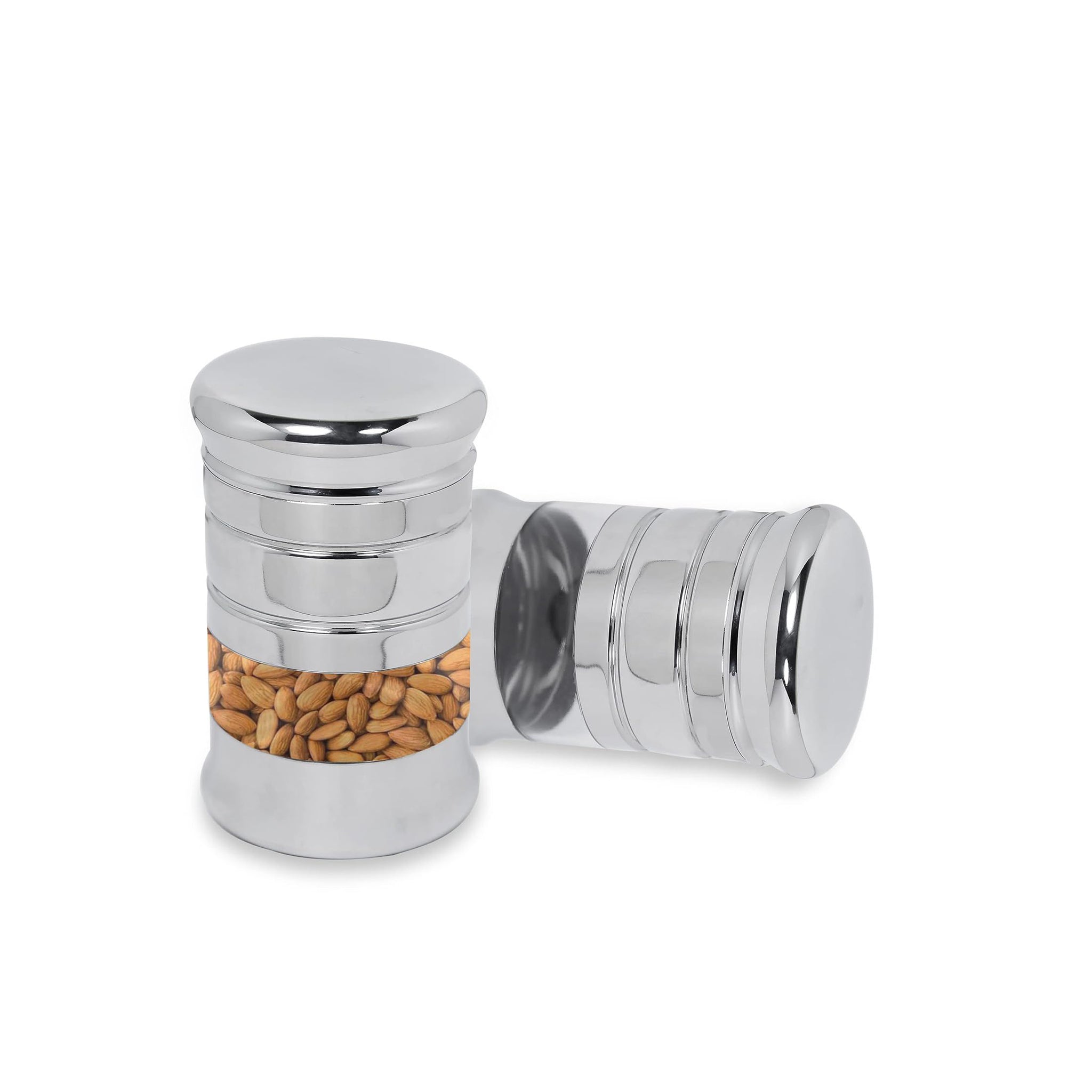 OPR Stainless Steel Container, Canister With See Through Window| Airtight Storage Jar With Lid