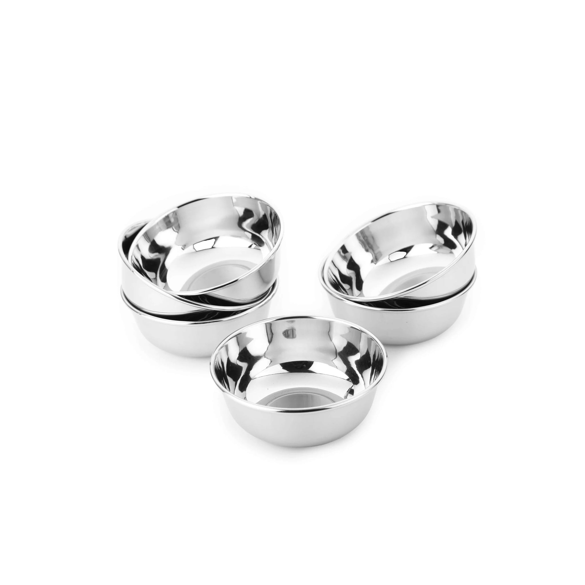 OPR Stainless Steel Vegetable Bowl Stainless Steel Set of 6