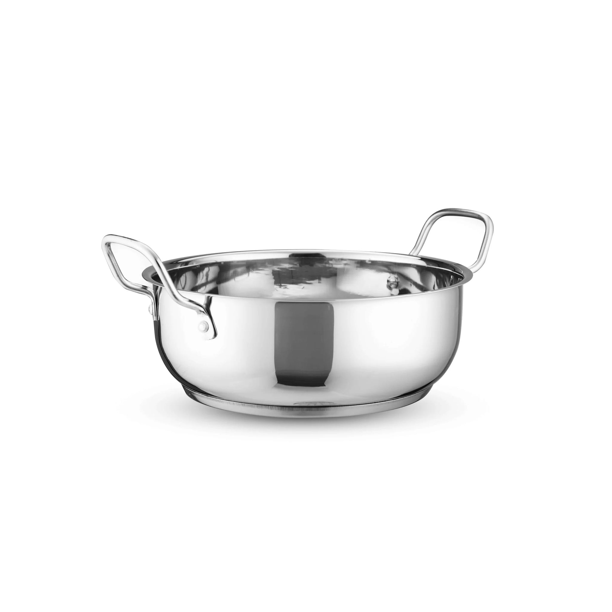 OPR Stainless Steel Kadhai With Induction Bottom