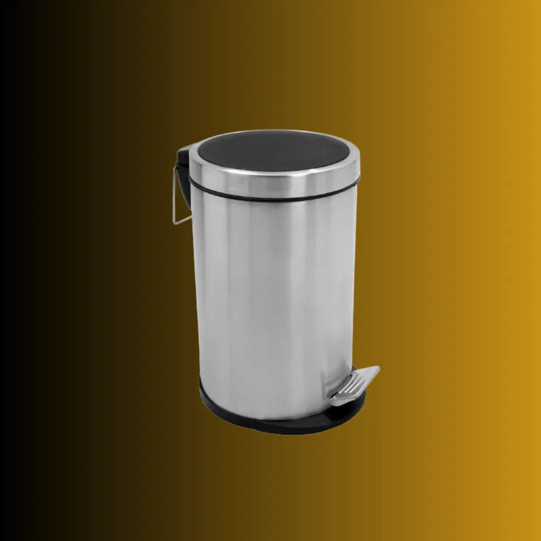 OPR Stainless steel dustbin Round Pedal Dustbin With Soft Close Lid And Plastic Bucket My Store