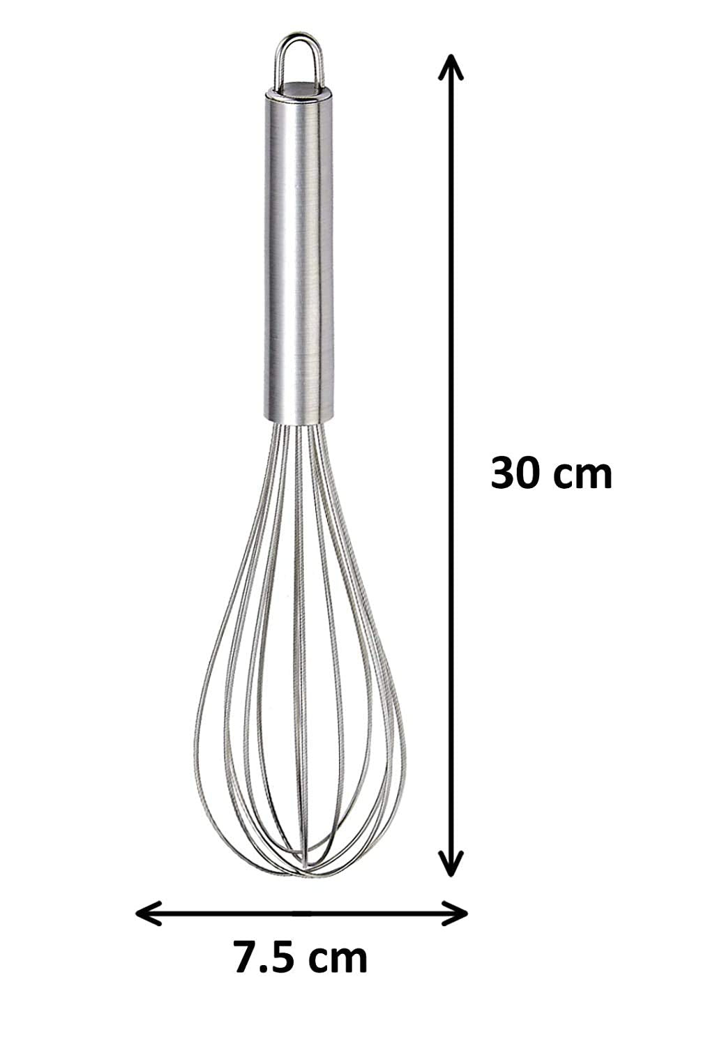 OPR Stainless Steel Froth Whisker, Latte Maker, for Milk Coffee and Egg Beater(30cm) OM PRABHU STEELS