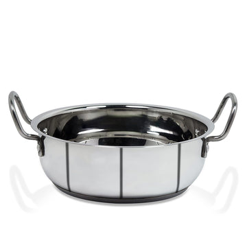 OPR Stainless Steel Kadai with Induction for Kitchen OM PRABHU STEELS