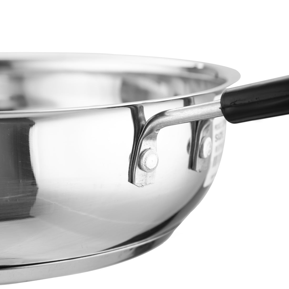 OPR Stainless Steel Sauce Pan with Handle | Compatible with Lpg Stoves and Induction) | Tea, Milk Pan Made of Heavy Stainless Steel and Induction Base