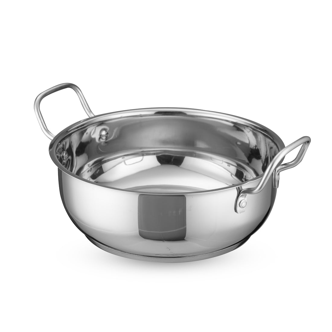 OPR Stainless Steel Kadhai With Induction Bottom